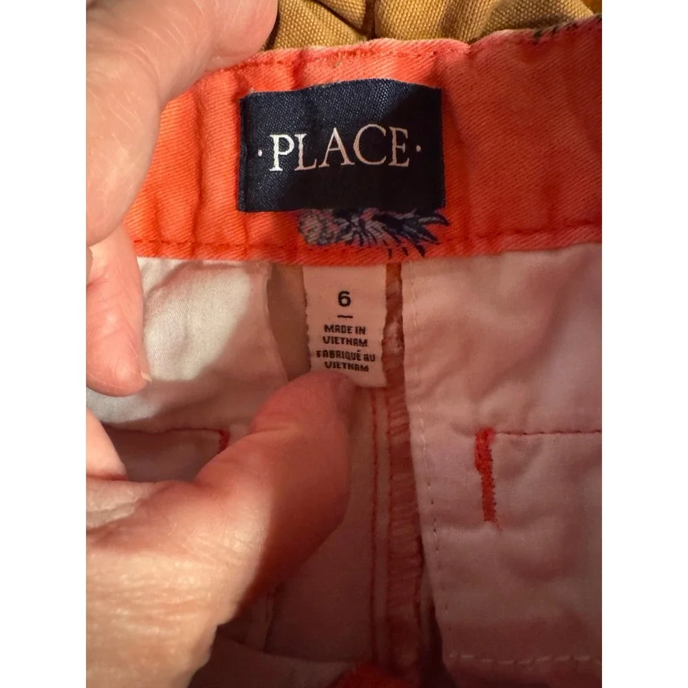 Children's Place Peachy Pineapple Shorts Size‎ 6